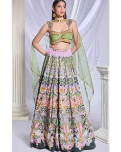 Celtic Hearts Lehenga Set