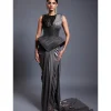 CF Corseted Gunmetal Sari
