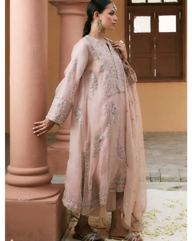 Champage Pink Kurta Set