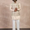 Champagne Bloom Nehru Jacket Set