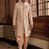 Champagne Thread Sequin Sherwani Set