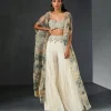 Champagne-Blue Cape Set