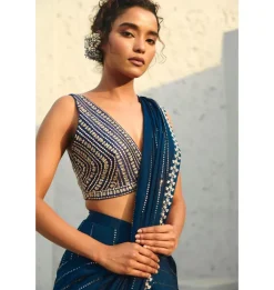 Chayya Pre-Draped Sari Set