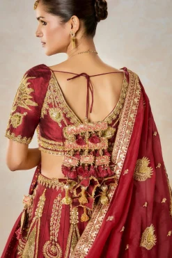 Cherry Gulab Lehenga Set