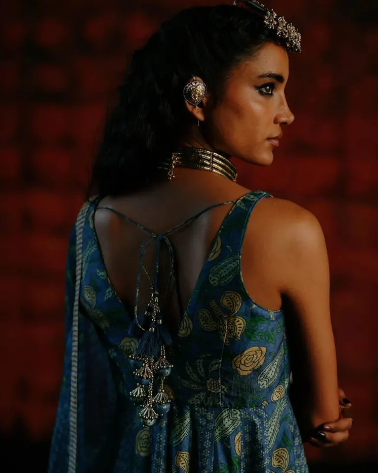 Christia Indigo Anarkali Set