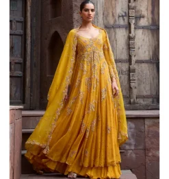 Citrine Bloom Kalidaar Suit