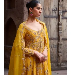Citrine Bloom Kalidaar Suit