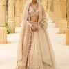Coconut & Gold Bridal Embroidered Lehenga Set