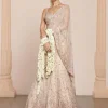 Coconut & Rose Gold Hip Hug Sari Set