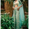 Coral Blue Cape And Pants Set