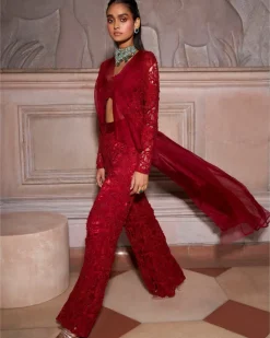 Coral Jacket Set