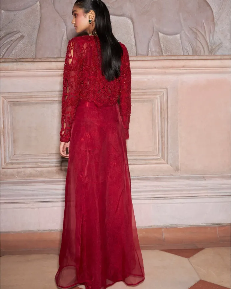 Coral Jacket Set