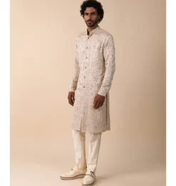 Creeper Kashmiri Mirror Knotted Kurta Set