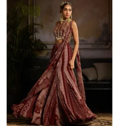 Crimson Dream Sari Set
