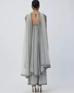 Crystal Grey Kurta Set