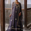 Dark Stale Blue Kalidar Anarkali Set