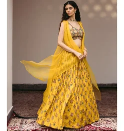Dia Cape Lehenga Set