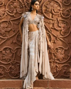 Eleanor Skirt Bustier And Cape Set