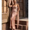 Ember Rose Corset and Drape Skirt Set with Dupatta