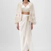 Embroidered Cape Set