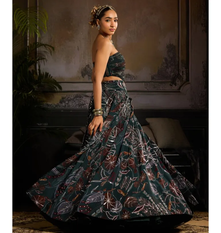 Emerald Glow Lehenga Set