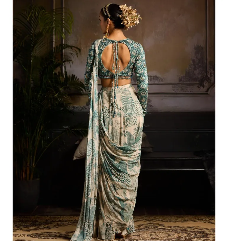 Emerald Sands Skirt Sari Set