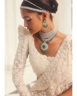 Emma Ivory Embroidered Lehenga Set