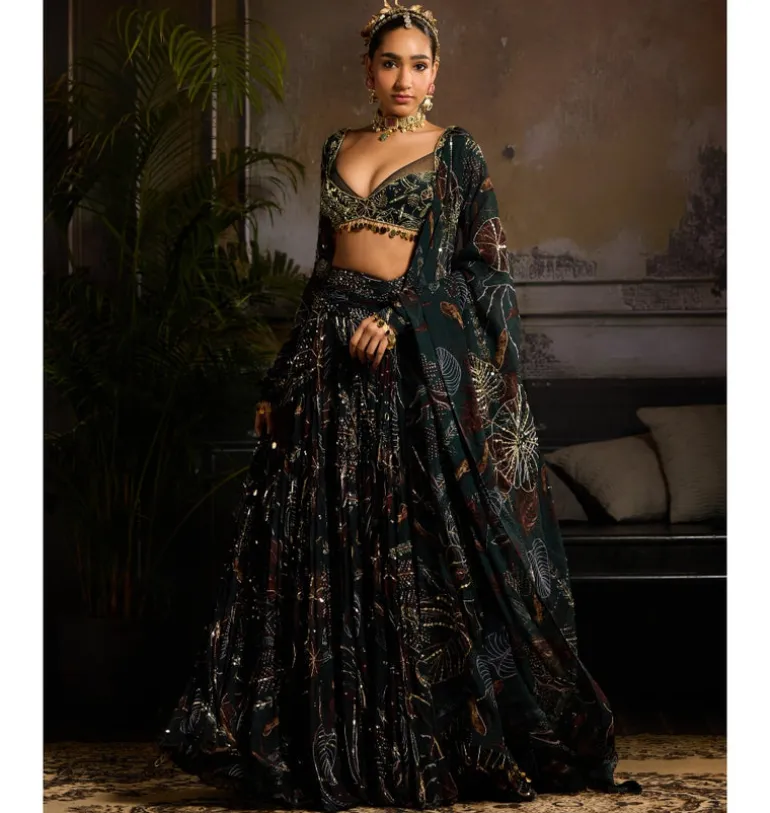 Enchanted Evergreen Lehenga Set