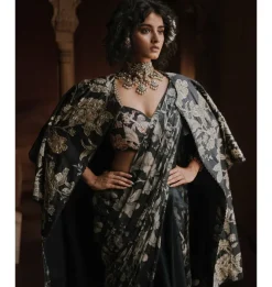 Enchanting Habitat Printed Sari Set
