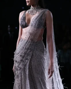 Eres Lehenga Sari Set