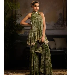 Eucalyptus Glow Peplum Set
