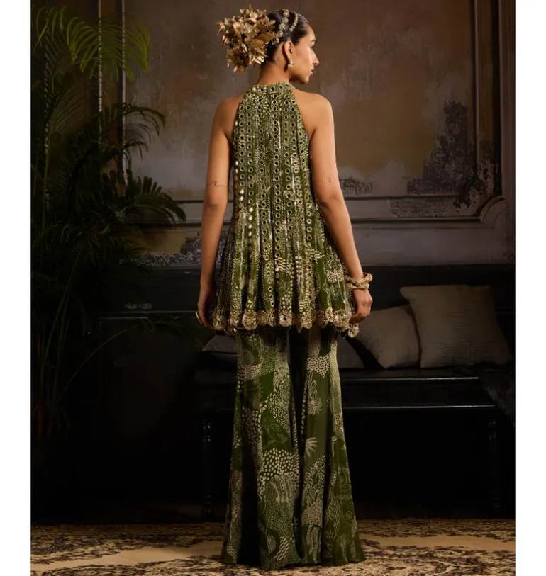 Eucalyptus Glow Peplum Set