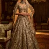 Falaknuma Gold Cut Work Lehenga Set