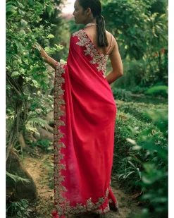 Farasha Pink Sari Set