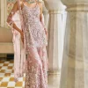 Fiori Mauve Sequin Sharara Set