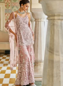 Fiori Mauve Sequin Sharara Set