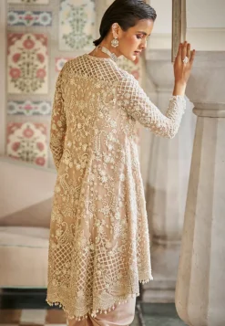 Fiori Nude Pearl Dhoti Set