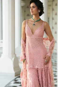 Fiori Pink Dori Sharara Set