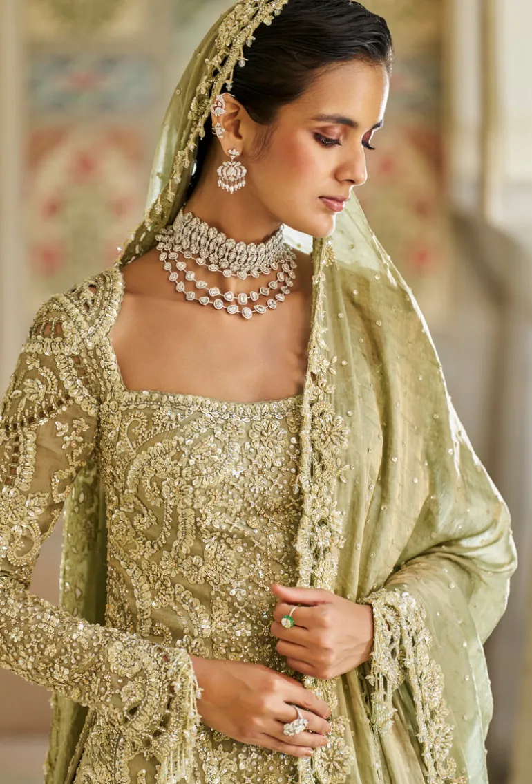 Fiori Sage Green Sharara Set