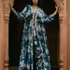Floral Jaal Print Kaftan Set