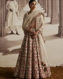 Floral Threadwork Lehenga