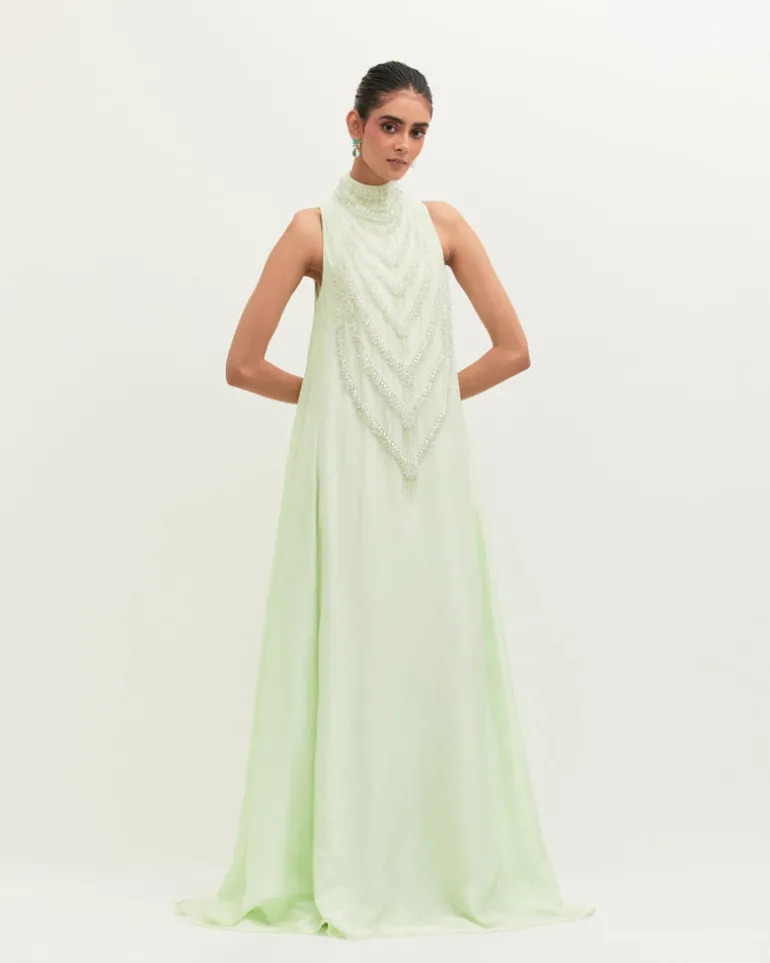 Fresh Mint Mala Gown
