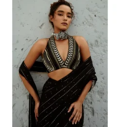 Galaxy Pre Drape Sari Set