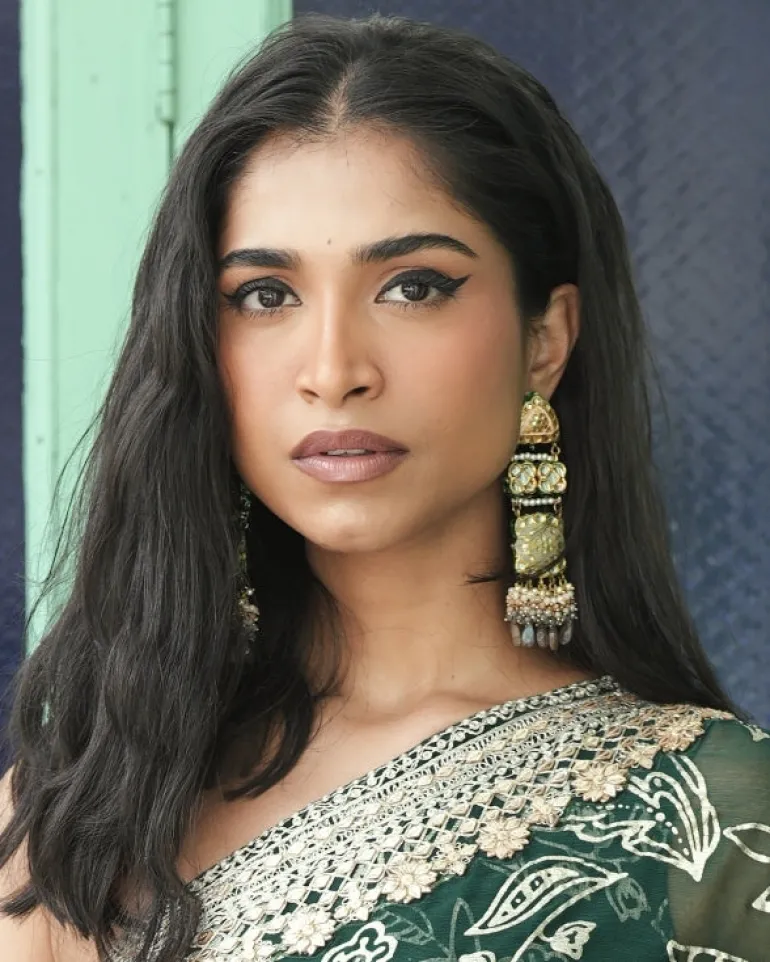 Garima Grey Meenakari Earrings