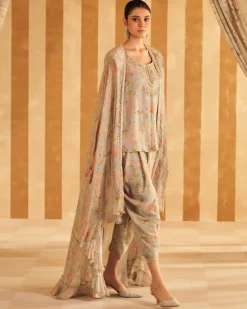 Gil Kurta Cape Set