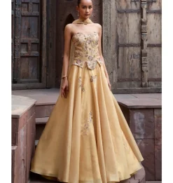Gilded Grace Corset & Lehenga Set