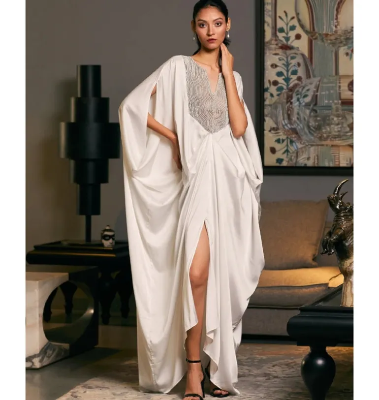 Goe White Rope Kaftan