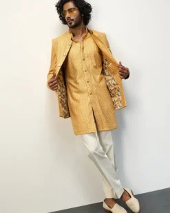 Golden Hour Front Open Kurta Set