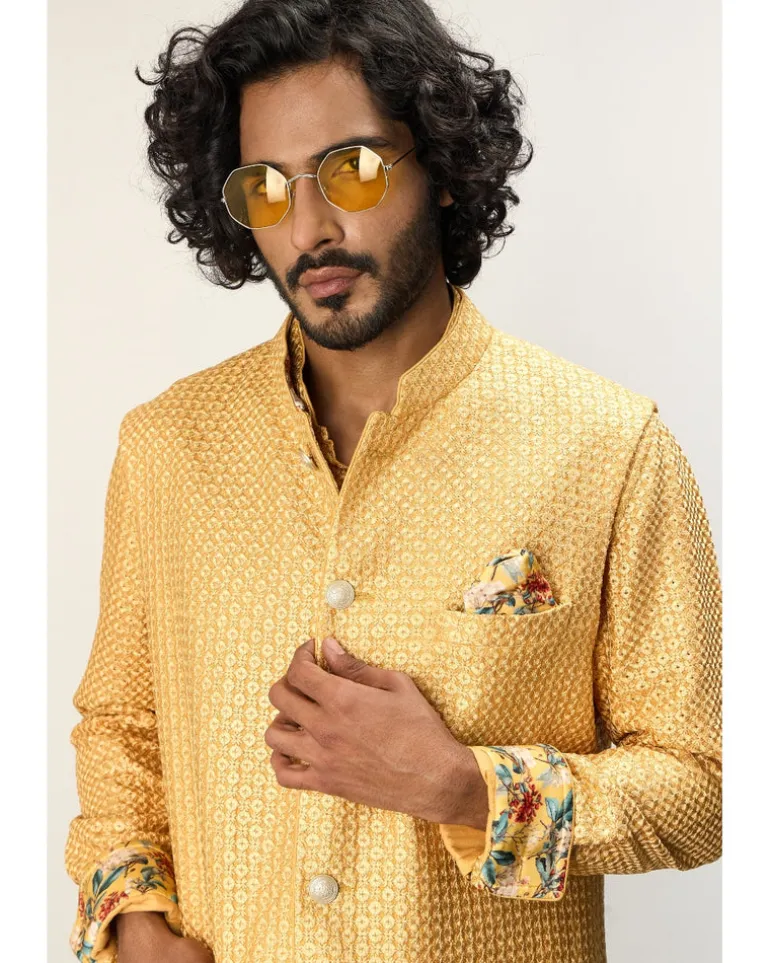 Golden Hour Front Open Kurta Set