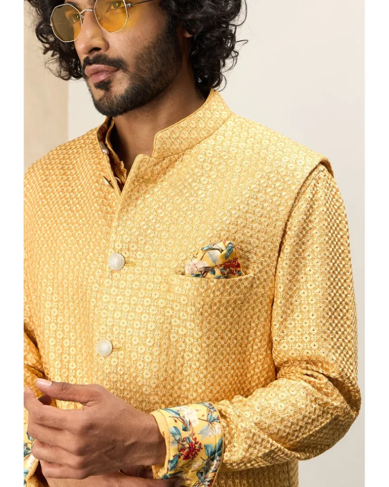 Golden Hour Front Open Kurta Set